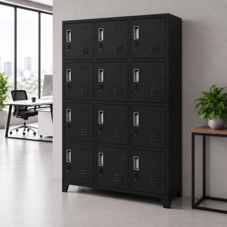 Locker 3 cuerpos 12 casilleros 165x83x45cm