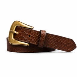 Cinturon Cuero Genuino Excelsa Cafe Chocolate XS