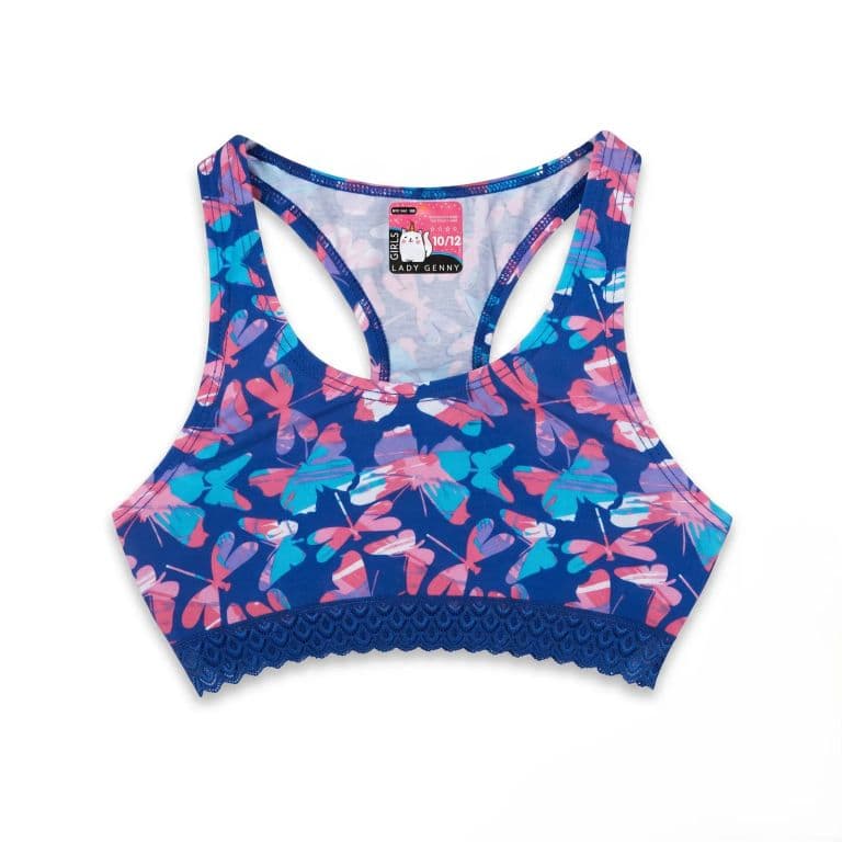 Top nina AS-103 cotton spandex Azul 10-12