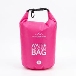 Bolsa Seca Contra Agua Impermeable Flotante Outdoor Camping Kayak 5L Rosada