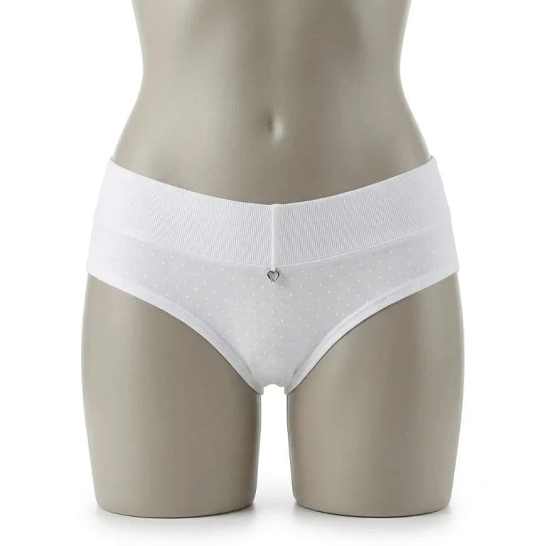 Pantaleta mujer C-043 cotton spandex Blanco S