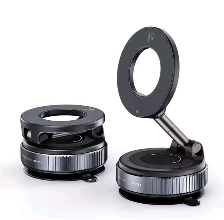 Soporte Telefono Smartphone Magnetico, Plegable Giratorio 360 Para AutoTrabajoCasa