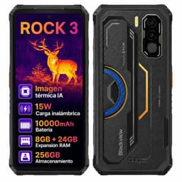 ROCK 3 - Celular Rugged con Camara Termica Negro 256 GB