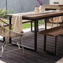 Alfombra Dakar Living Sisal Negro 170x240
