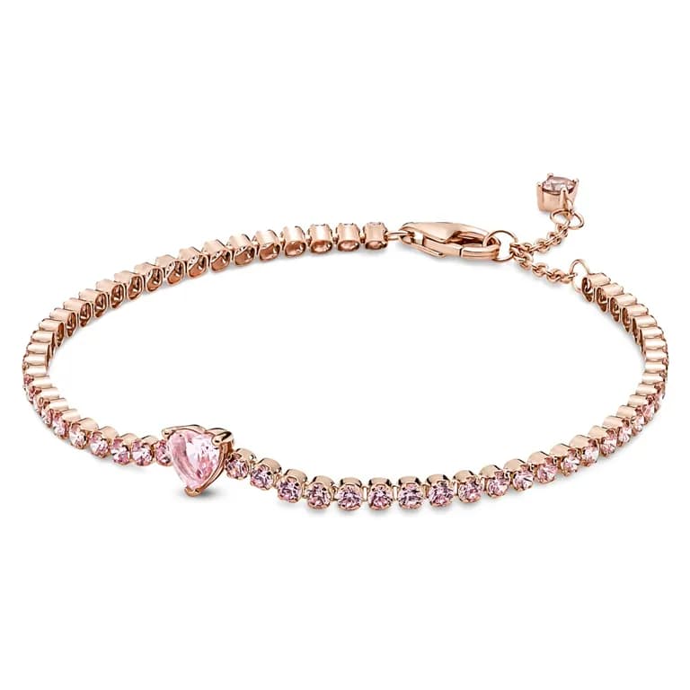 Brazalete Corazon Brillante Mujer 16