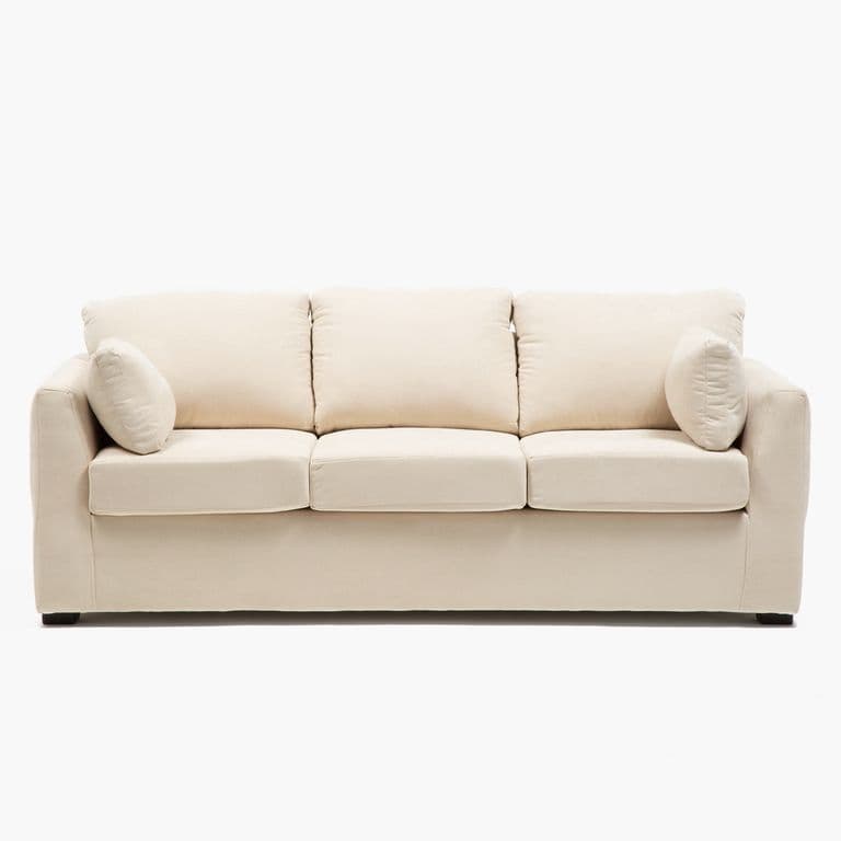 Sofa 3 Cuerpos Texas Velvet Beige