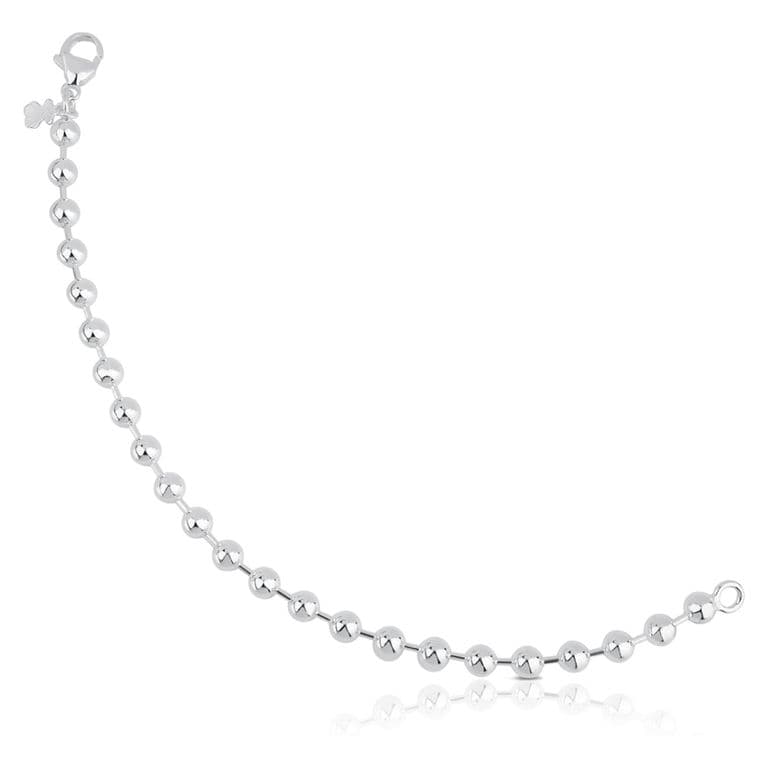Pulsera De Bolas De Plata Basics