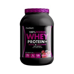 Proteina Mas Biotina Y Colageno 100% Women Whey 2 Lbs Frutos Del Bosque Fucsia
