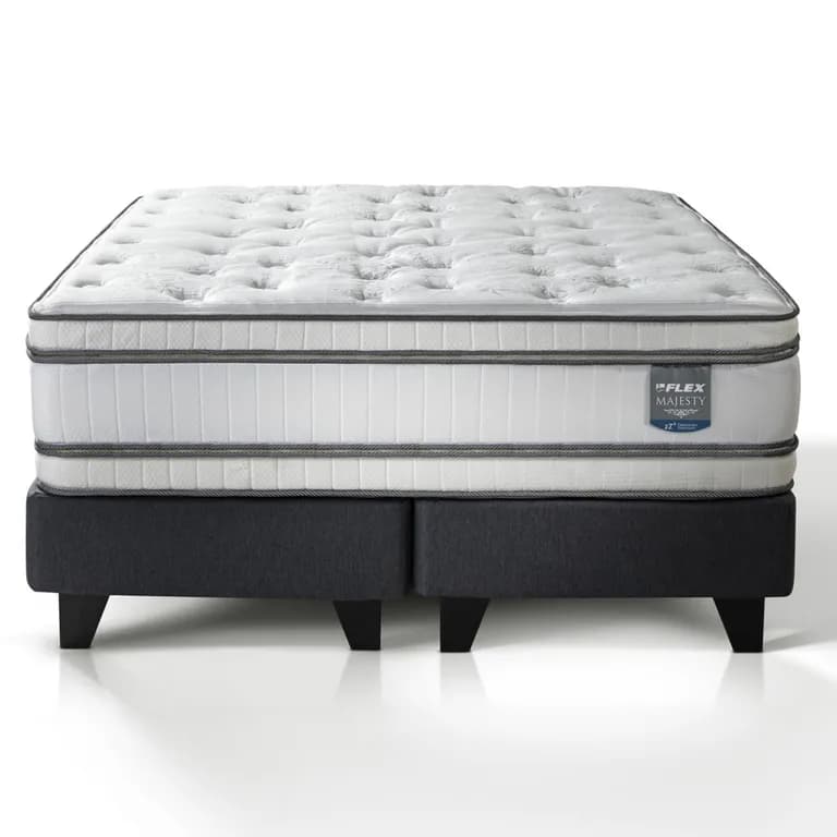 Cama Europea Majesty Grafito Super King X 2.00Mt Base Dividida
