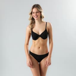Sosten Copa Natural Microfibra Mujer Negro 40B