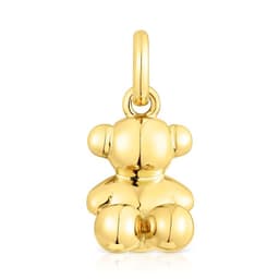 Colgante Oso Pequeno Con Bano De Oro 18 Kt Sobre Plata Bold Bear
