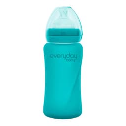 Mamadera De Vidrio Termosensible 240ml Turquesa