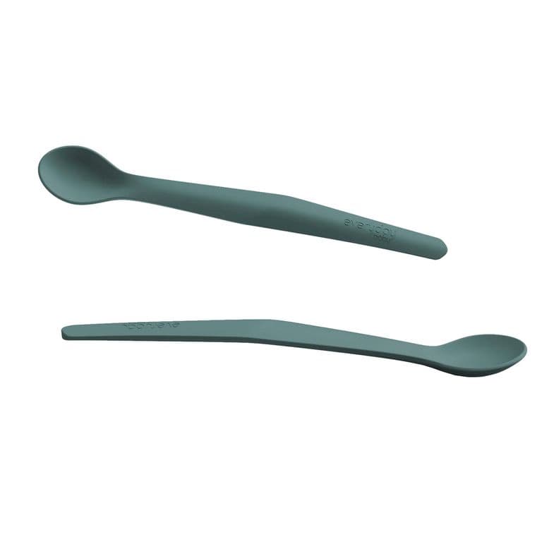 Pack De 2 Cucharas De Silicona Verde Oscuro