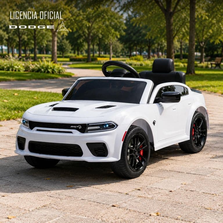 Auto a Bateria Dodge Charger Srt Blanco 12V