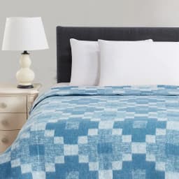 Frazada Jacquard Celeste 1 PLAZA