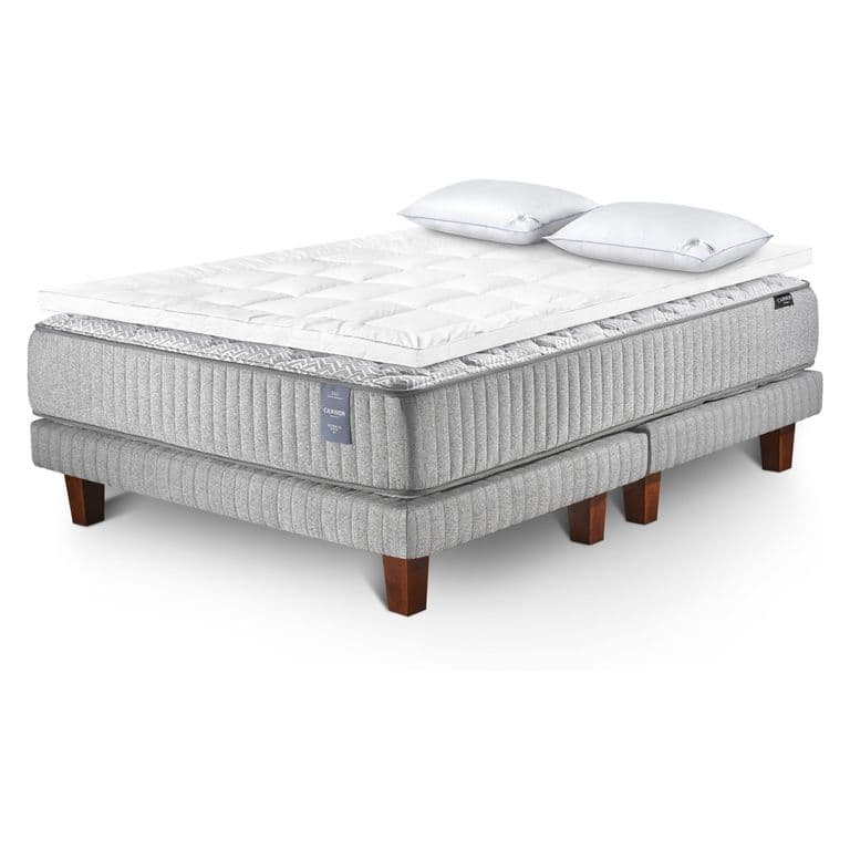 Cama Hybrid Super King Visco + Top + Almohadas