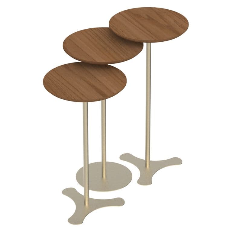 Set Mesas Orb Canela Champagne