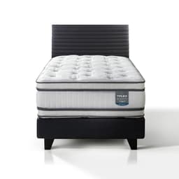 Cama Europea Majesty 1.5 Plaza Box + Respaldo Modern