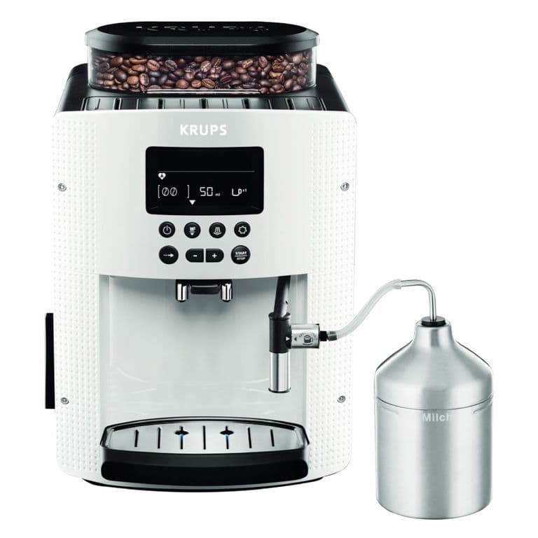 Cafetera Espresso Full Auto Display Blanca + Lechero