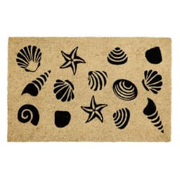 Limpiapies Tapete Fibras de Coco 40X60 Cm Exterior e Interior Decoracion Shells