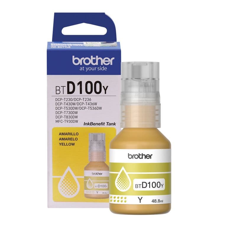 Botella Tinta BTD100Y Amarilla