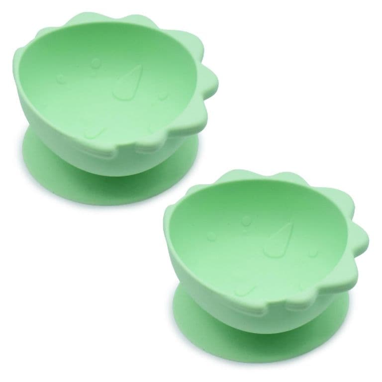 Pack De 2 Bowls De Silicona Con Succion Dino