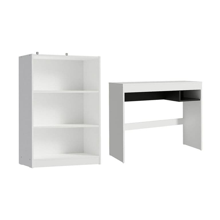 Escritorio + Estante Rubi Blanco