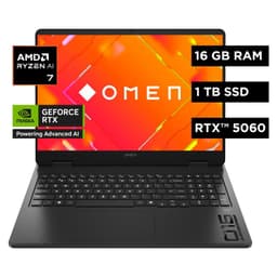 Notebook Gamer OMEN 16-AP0002LA AMD Ryzen AI 7 16GB DDR5 NVIDIA RTX 5060 8GB Pantalla 2K 144Hz