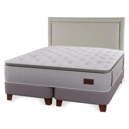 Cama Europea Heritage Super King + Respaldo Tachas