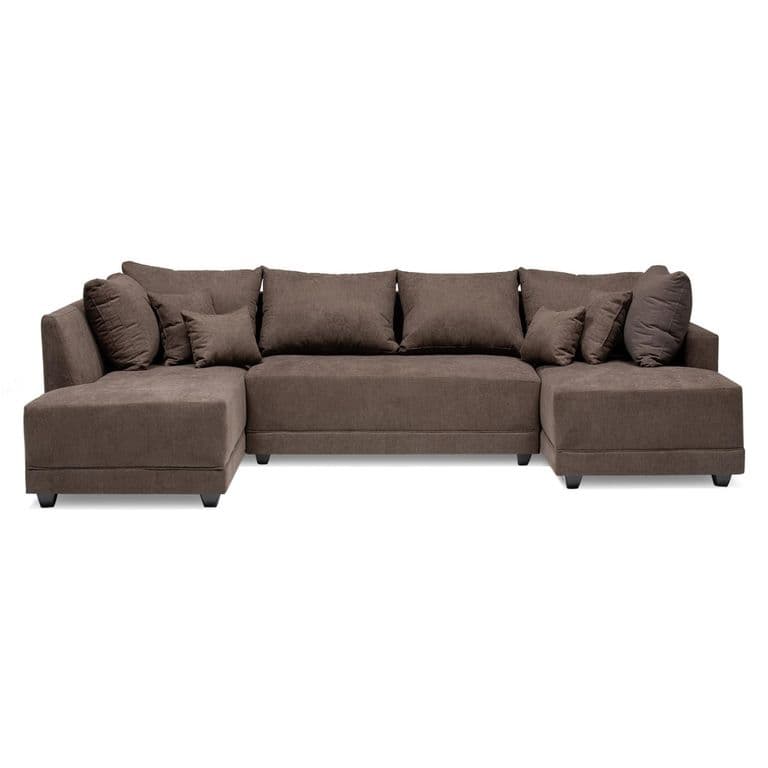 Sofa Seccional Doble Chaise Chocolate