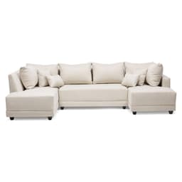 Sofa Seccional Doble Chaise Beige