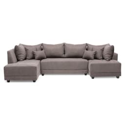 Sofa Seccional Doble Chaise Gris