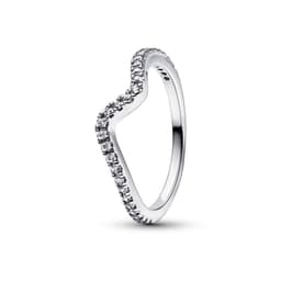 Anillo Ola Brillante Mujer 50