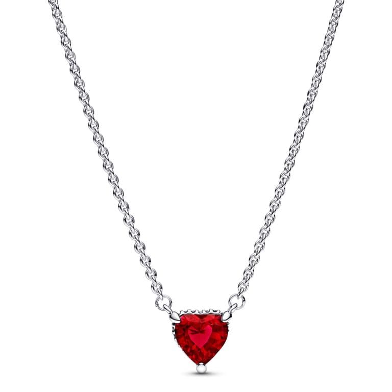 Collar Corazon Halo Brillante Mujer