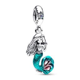 Charm Colgante En Plata Disney La Sirenita Ariel Mujer
