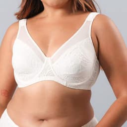 Sosten Encaje Y Microfibra Mujer Blanco 1 42C