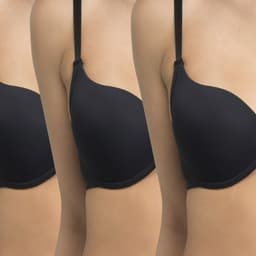 Pack De 3 Sostenes Copa B Mujer Negro 32B