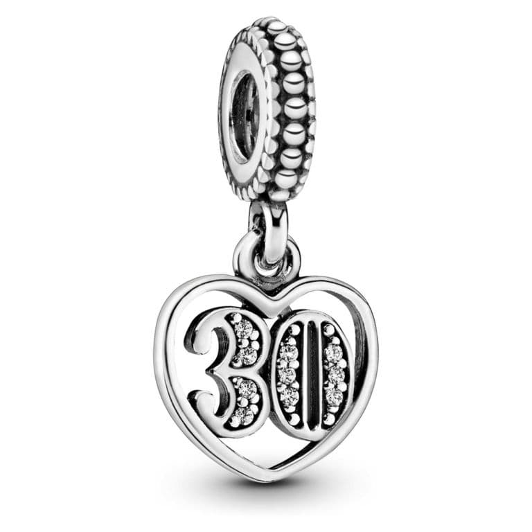 Charm 30 Anos Mujer Plateado