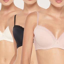 Pack De 3 Sostenes Copa B Mujer Rosado 38B