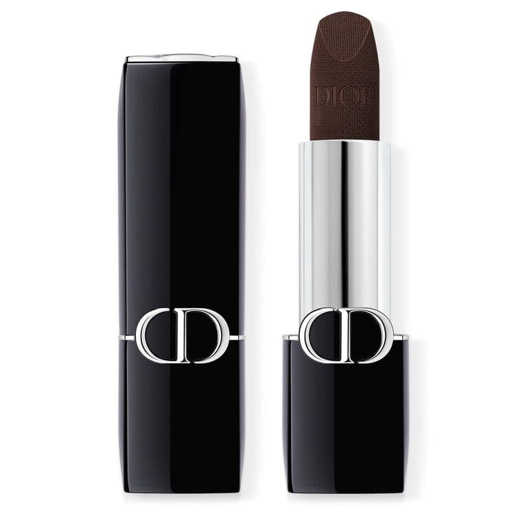 Rouge Dior - Barra de labios de larga duracion - Tratamiento floral hidratante - Acabado aterciopelado 600 Nude Gown acabado aterciopelado