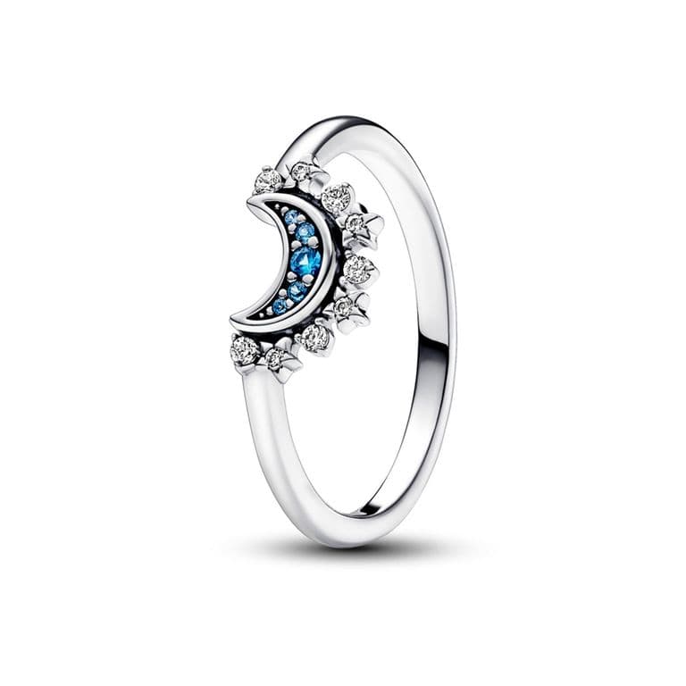 Anillo Luna Azul Brillante Mujer 48