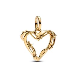 Charm Medallon Corazon Alambre Mujer