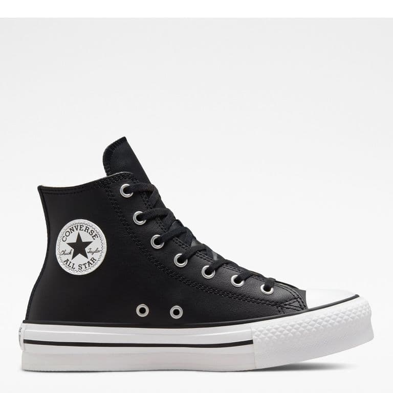 Chuck Taylor All Star Eva Lift Zapatilla Urbana Nina Cuero Negro (36 a 40) 36 CL
