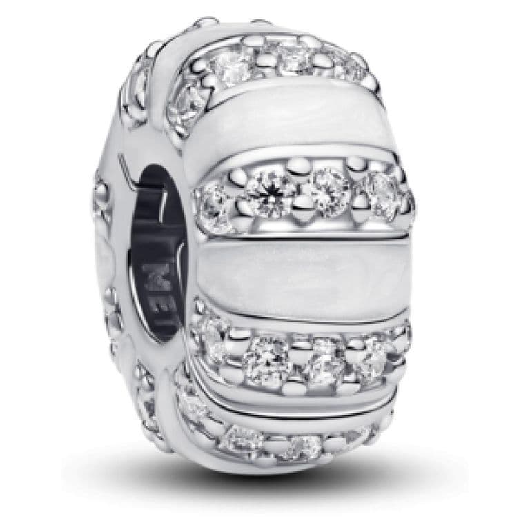 Charm de Clip Esmalte y Gemas Mujer