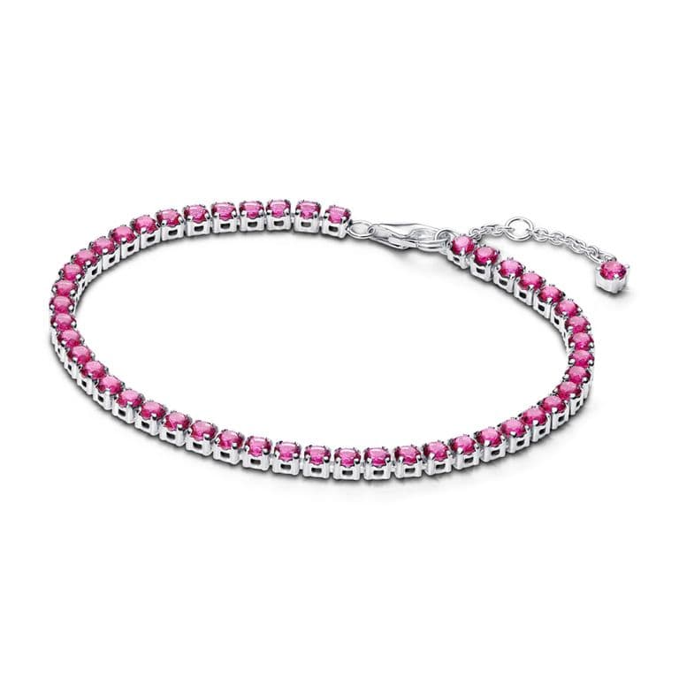 Brazalete Tenis Rosa Brillante Mujer ROSA 16