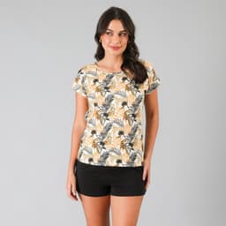 Pijama Top + Short Mujer Negro XS