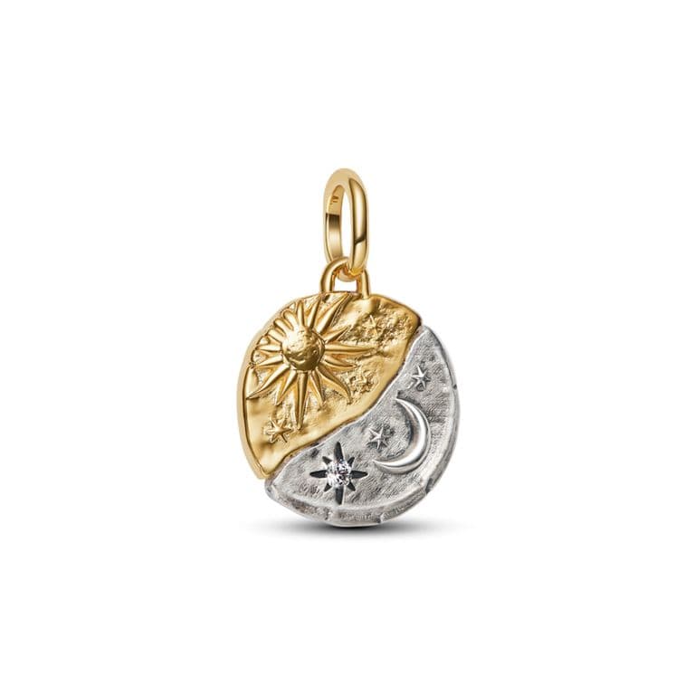 Charm Medallon Sol Y Luna Mujer