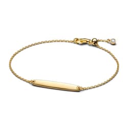 Brazalete Cadena Con Barra Grabable Mujer 16