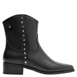 Botin Mujer Cuero Negro 35 CL