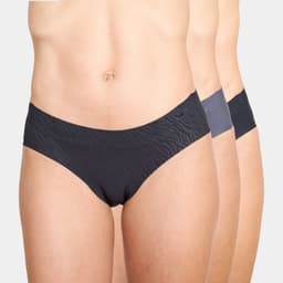 Pack 3 Pantaleta Microfibra Mujer Negro S